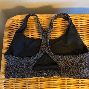 Athleta size large Women's Black and Gray Sports Bra